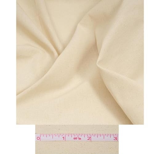 CANVASS® 2/5 Meters Tarp & Canvas Cotton Duck Canvas Cloth, Natural Color (Stiff) (Table Cloth/Manjarpaat/Manjarpat) (63 Inches Width) 2 Mtrs - Image 4
