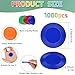 Coopay 1000 Pieces 10 Colors Plastic Poker Chips 1 Inch Bingo Chips Bulk Learning Counters Disks Poker Card Game Counting Markers for Math Practice Game Tokens and Teaching Rewards 25 mm - Image 4