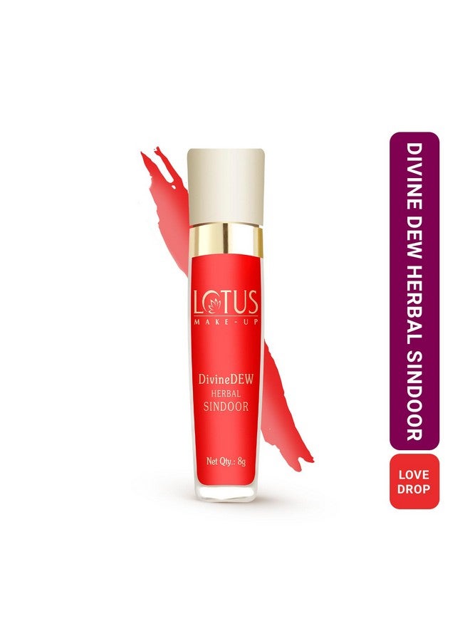 Lotus Make-Up Divine Dew Herbal Sindoor (Love Drop (Red - 21R), 8G (Pack Of 1))  - Image 2