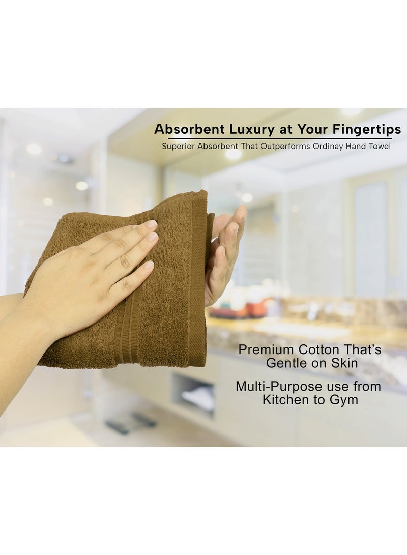 Bliss Casa 4-Piece 100% Combed Cotton Hand Towels - 550 GSM Quick Dry Highly Absorbent Hand Towel Set 16x28 Inch - Image 5