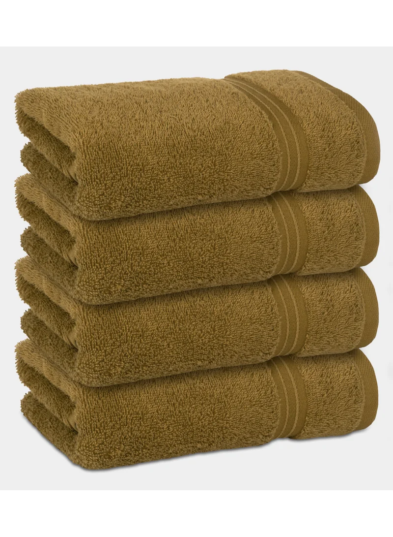 Bliss Casa 4-Piece 100% Combed Cotton Hand Towels - 550 GSM Quick Dry Highly Absorbent Hand Towel Set 16x28 Inch