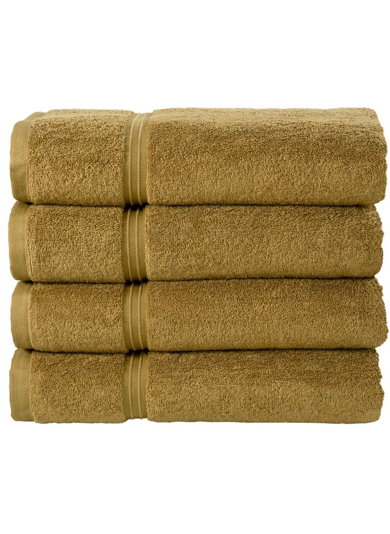 Bliss Casa 4-Piece 100% Combed Cotton Hand Towels - 550 GSM Quick Dry Highly Absorbent Hand Towel Set 16x28 Inch  - Image 2