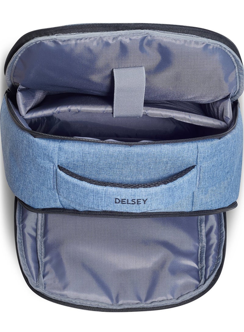 DELSEY Paris Element Voyager 2 Compartment 15.6" Laptop Protection Backpack - Blue Jeans - Image 4