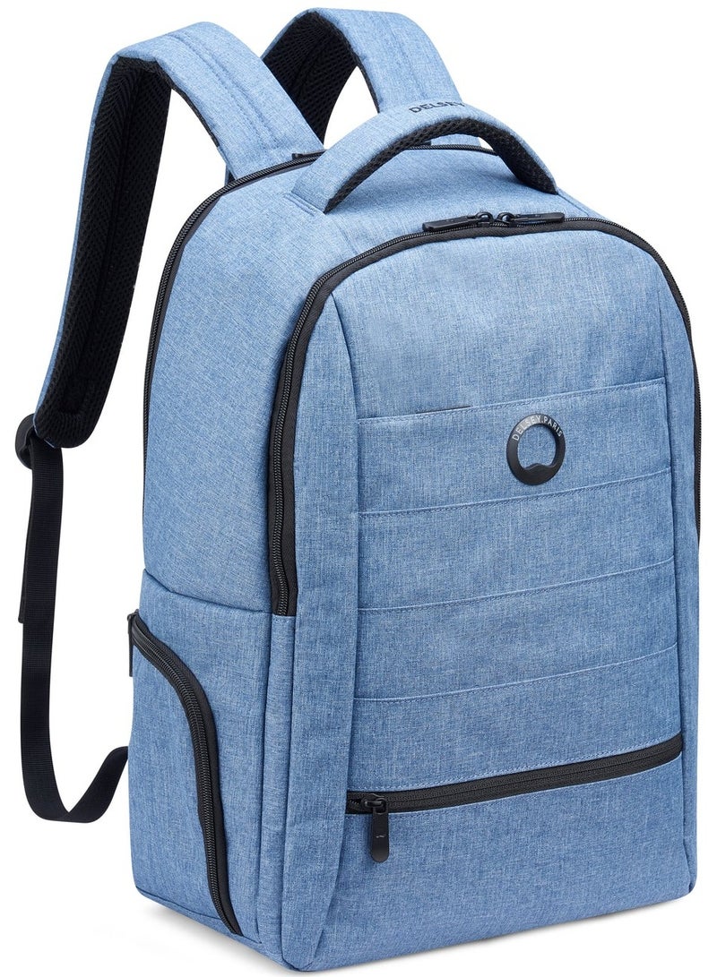 DELSEY Paris Element Voyager 2 Compartment 15.6" Laptop Protection Backpack - Blue Jeans - Image 2