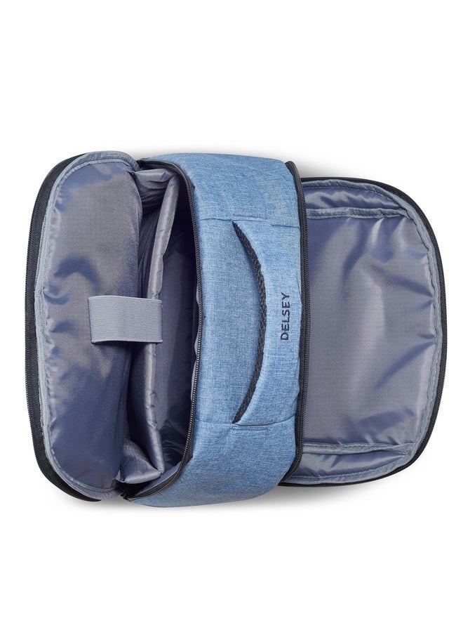 DELSEY Paris Element Voyager 2 Compartment 15.6" Laptop Protection Backpack - Blue Jeans  - Image 4