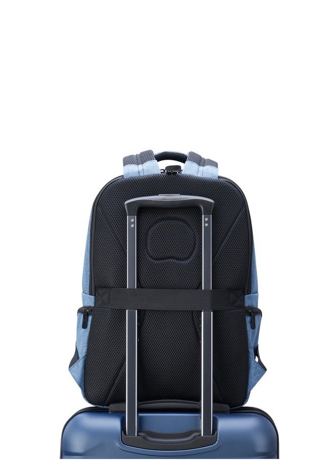 DELSEY Paris Element Voyager 2 Compartment 15.6" Laptop Protection Backpack - Blue Jeans  - Image 5