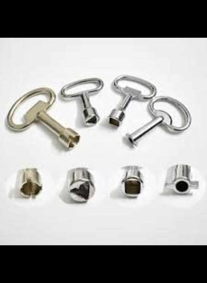 ABBASALI Universal Panel Key Lock Wrench Triangle,Square & round Socket Key Elevator Cabinet Switch Train Electrical Cupboard Box (SQUARE KEY) - Image 1