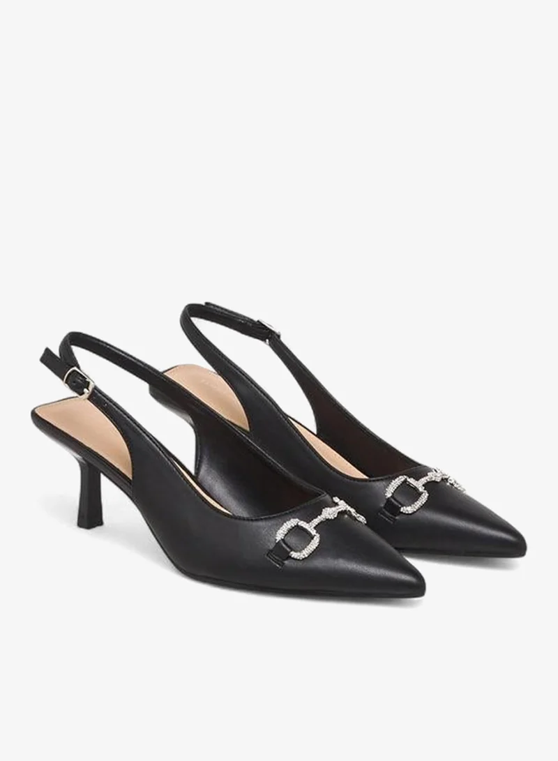 Women Embellished Kitten Heel Shoes