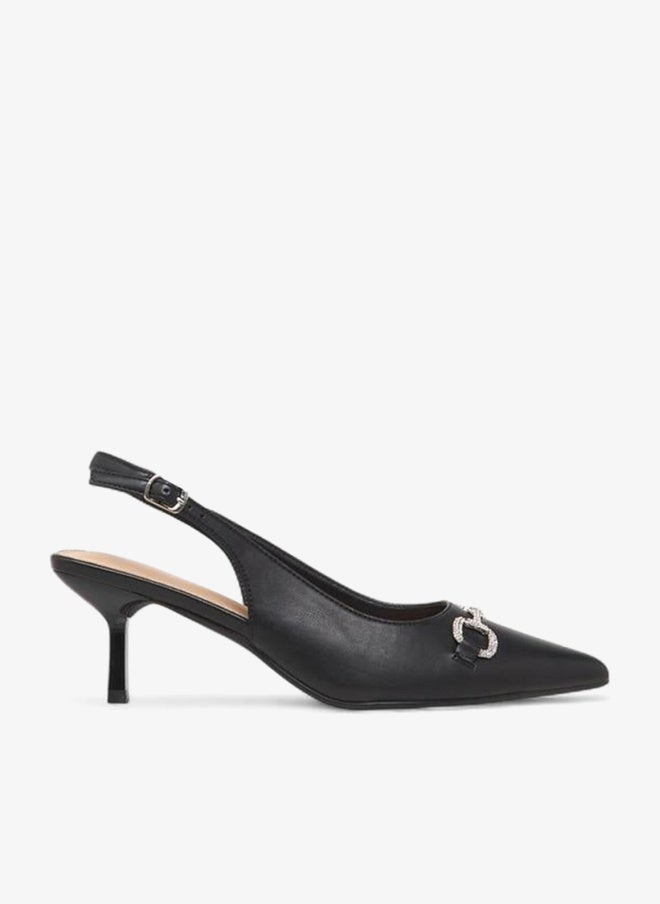 Flora Bella By Shoexpress Women Embellished Kitten Heel Shoes - Image 3