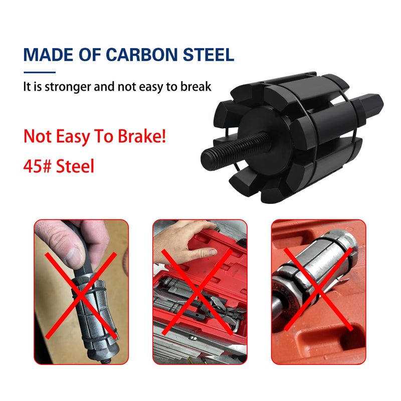 Prokomon 3 Pieces Exhaust Pipe Expander Tool Setï¼› repair deformed exhaust pipes ;Tail Pipe Expander 1-1/8" to 3-1/2" - Image 4