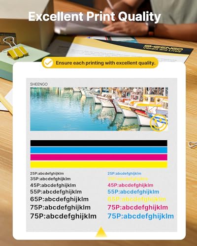 SHEENGO 64XL Black and Color Ink Cartridge Replacement for HP Ink 64 for HP 64XL Ink Cartridge Combo Pack for Envy Photo 7855 7858 7155 7158 6255 6258 Inspire 7200e 7900e 7955e Tango X Terra(1 Black, 1 Color) - Image 4