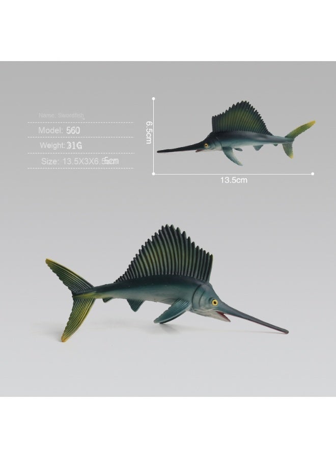 نيبمينينت نموذج حيوانات بحرية - تمثال زينة للأطفال يحاكي الكائنات البحرية