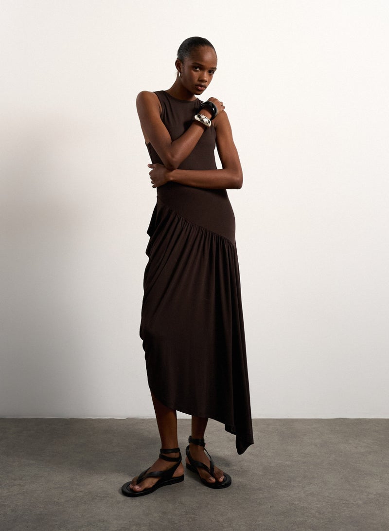 TOPSHOP Julie Bubble Hem Maxi Dress - Image 1