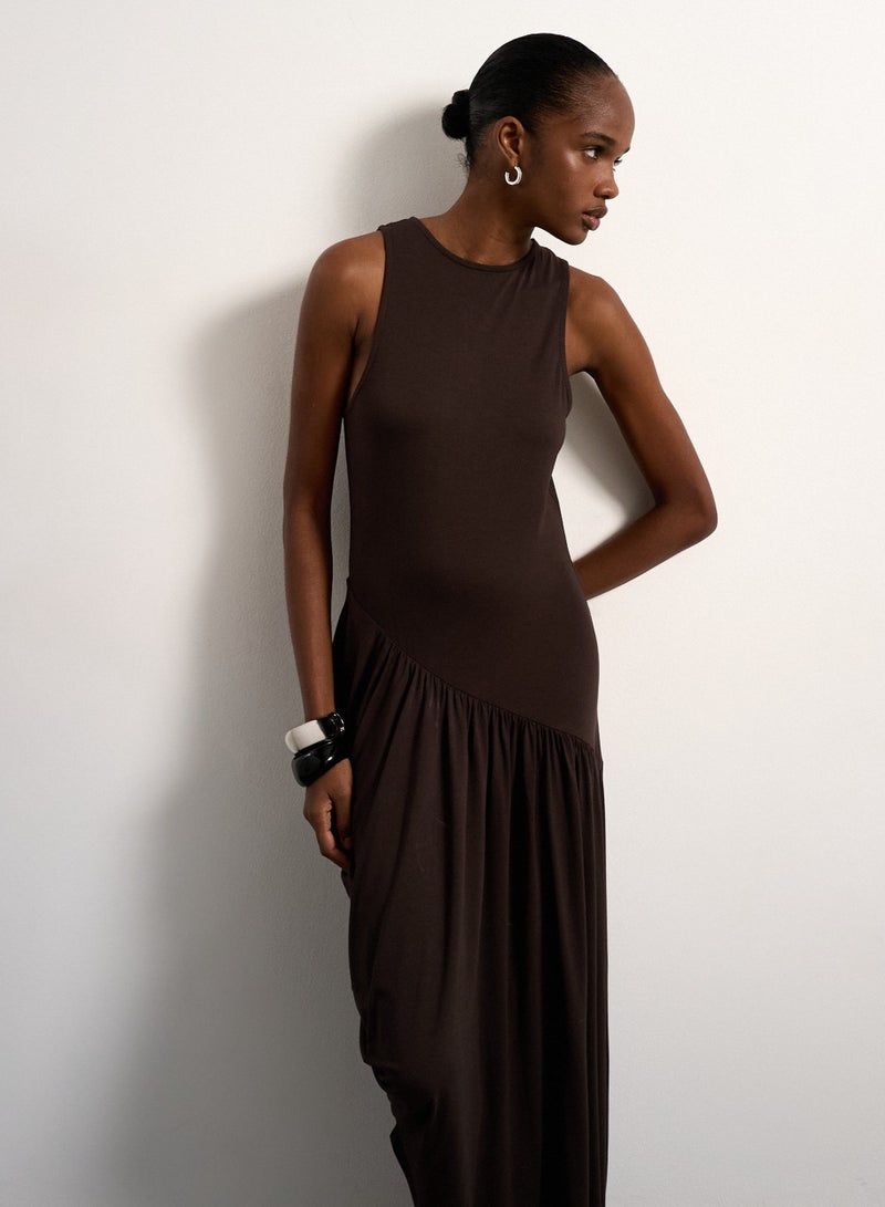 TOPSHOP Julie Bubble Hem Maxi Dress - Image 3