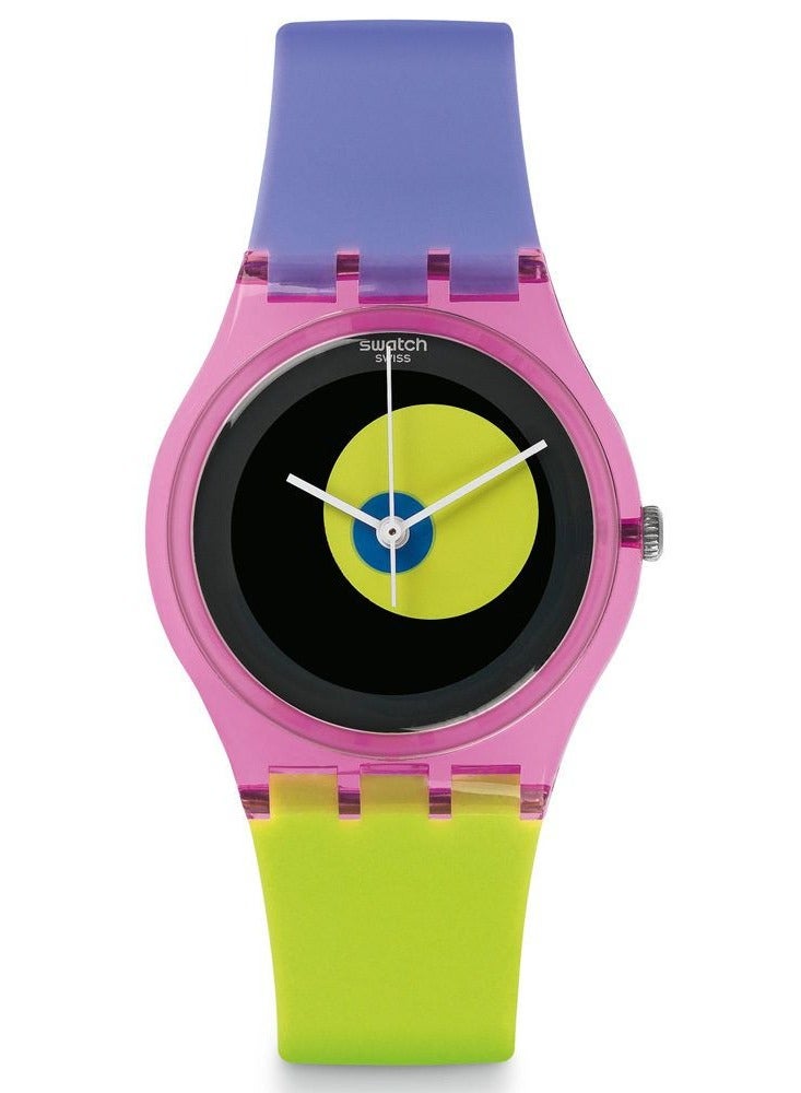 Swatch Unisex Circle In A Circle Quartz Movement Water Resistant Wrist Watch - 34 Mm - Image 1