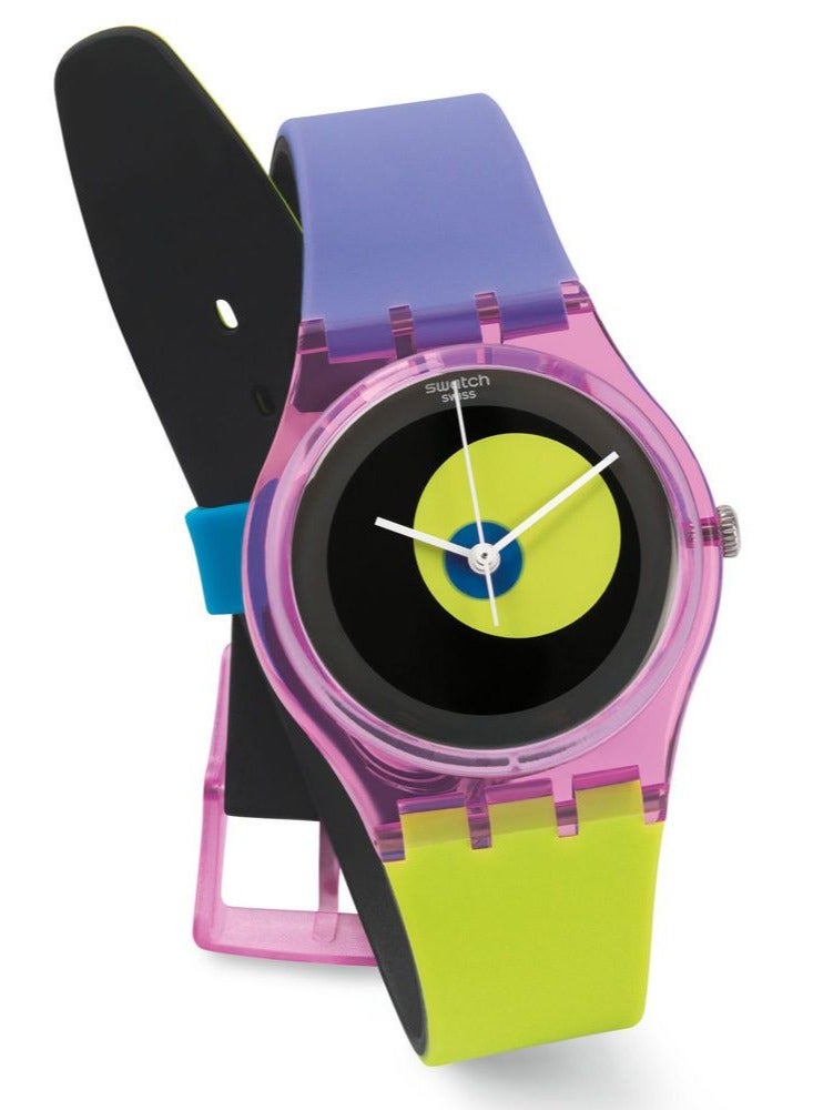 Swatch Unisex Circle In A Circle Quartz Movement Water Resistant Wrist Watch - 34 Mm - Image 2
