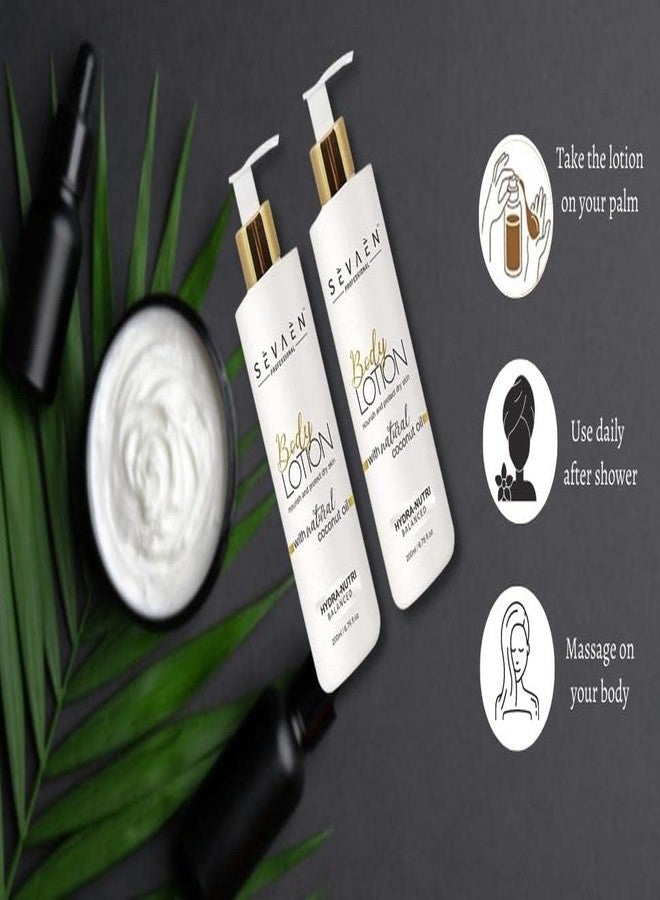 SEVAEN Moisture Nourishing Body Lotion, Daily Moisturizer for Dry Skin, Gives Non-Greasy, Glowing Skin - For Men & Women (pack of 2) - Image 5