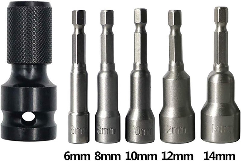uptodateproducts محولات 2PCS 12 بوصة مربع القيادة إلى 14 بوصة سداسي أنثوي - Image 5