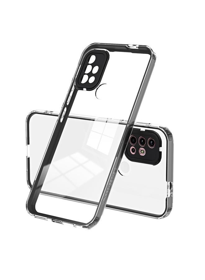 اس-توب جراب لهاتف Motorola Moto G20 3 في 1 جراب هاتف شفاف من مادة TPU بلون إطار الكمبيوتر الشخصي - Image 1