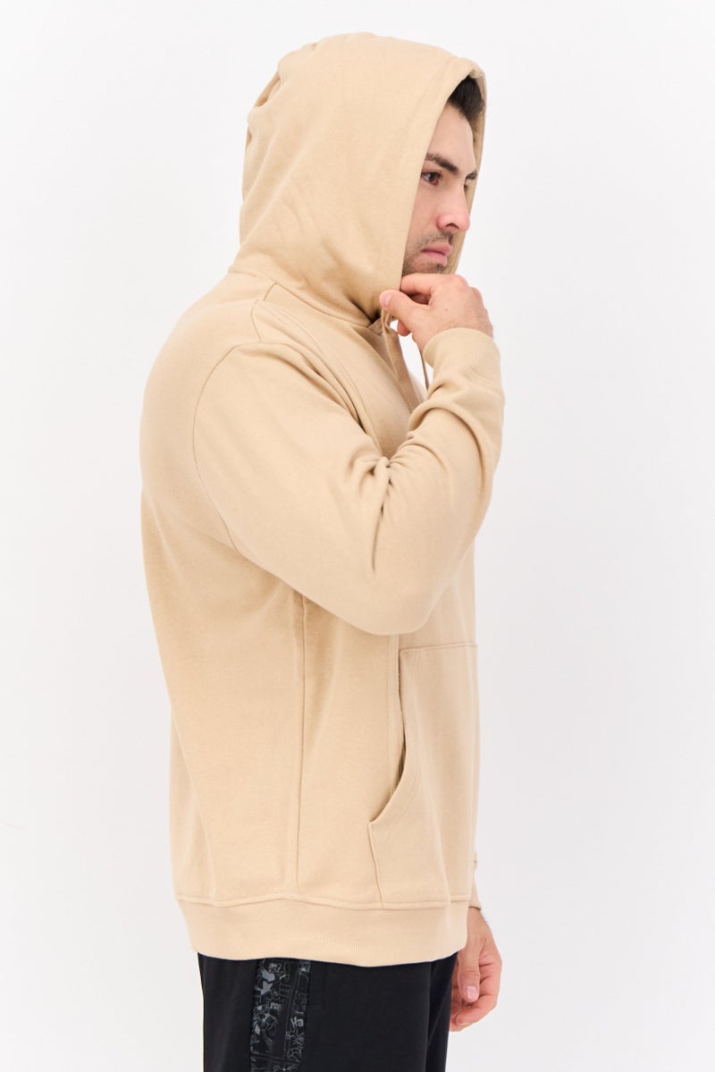 adidas Originals Men Sportswear Fit Long Sleeves Running Sweatshirt, Tan  - Image 4