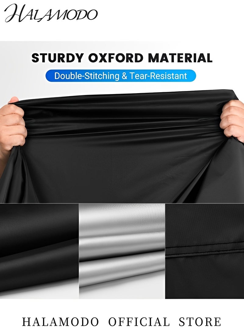 HALAMODO Universal Motorcycle Cover Moto Raincoat Waterproof Protection Cover with Lock Hole Dust Rain Sun UV Dust Wind Proof Covers Oxford Cloth Covers - Image 4