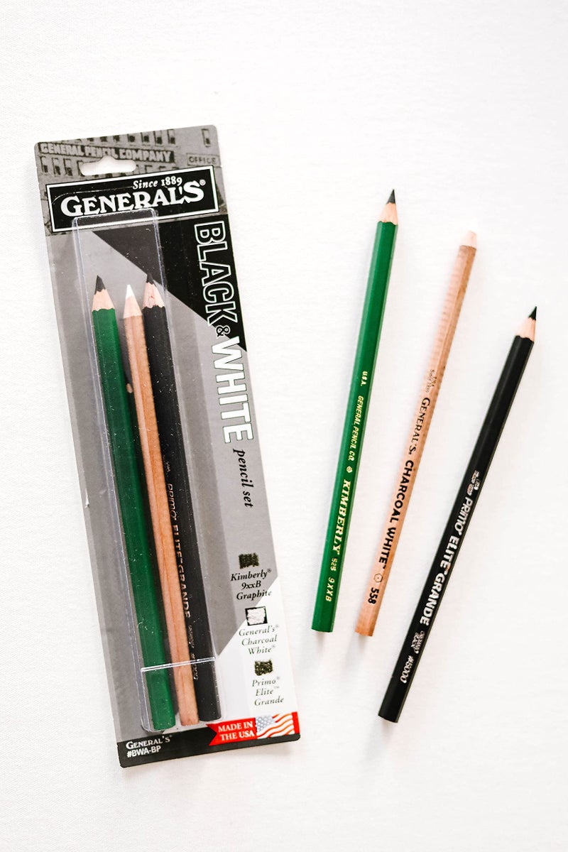 General's Black White Pencil Set 3/Pkg  - Image 3