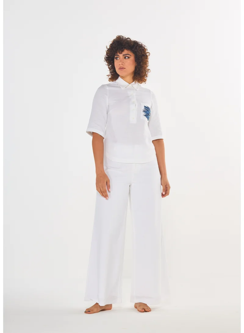 أشيتا فرنانديز Button down shirt with Front Pocket