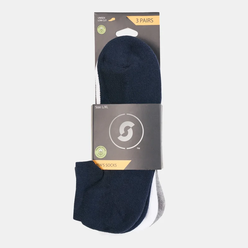 سن اند ساند سبورتس جوارب سبورتس انكل للرجال (3 أزواج) - L/XL