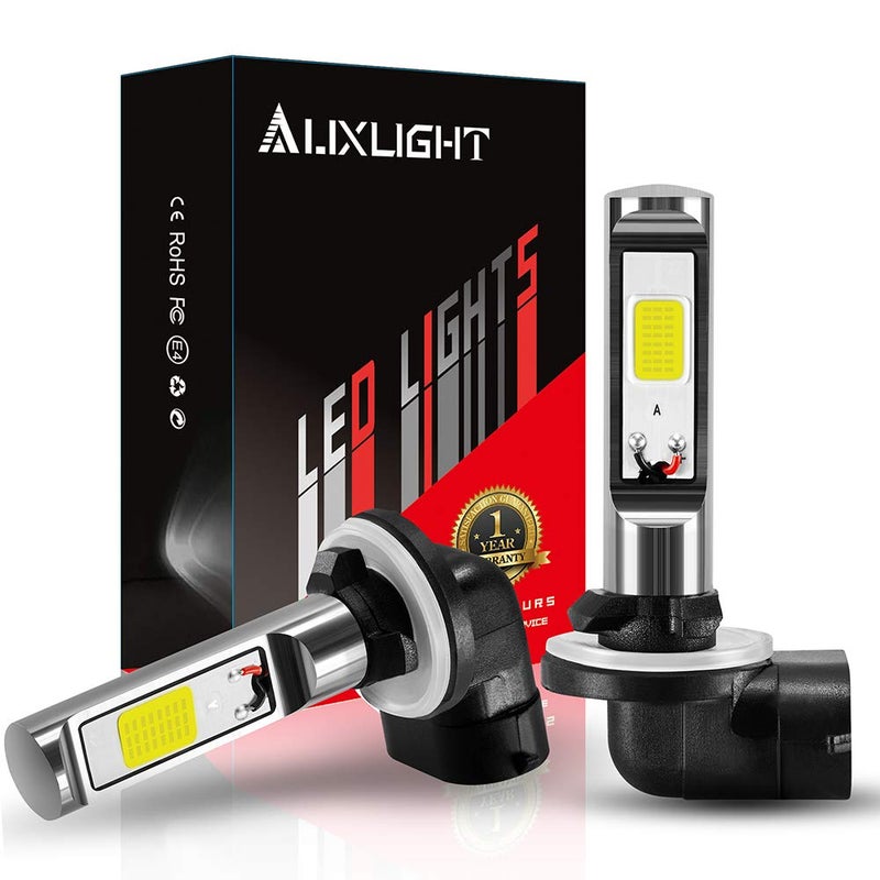 مصابيح ضباب LED AUXLIGHT 881 889 886 894 862 896 898 6000K أبيض زينون فائق السطوع عالية الطاقة شريحة COB استبدال مصابيح ضباب سيارات وشاحنات عبوة من 2