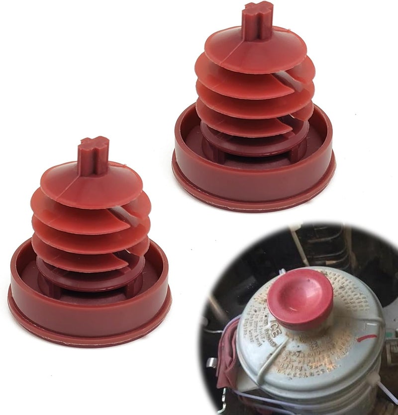CmeRto Power Steering Pump Reservoir Cap Plug Cover (Pack of 2) - Image 1