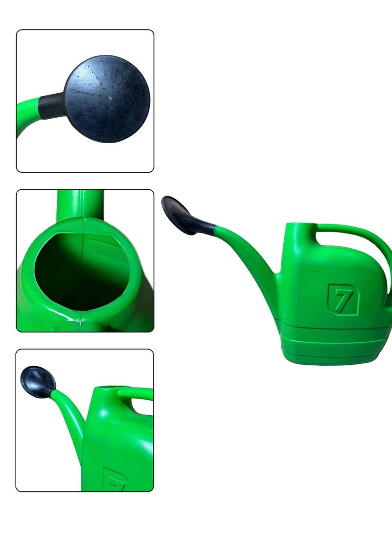 Generic Water Sprinkler, Garden shower, Lawn Sprinkler | 7 LTR | premium Plastic Gardening Sprinkler For Plant Watering, Gardening Water Shower, Irrigation, Fertilizer & Insecticide Spray | Comes With Shower Nozzle | Available In Green color.  - Image 1