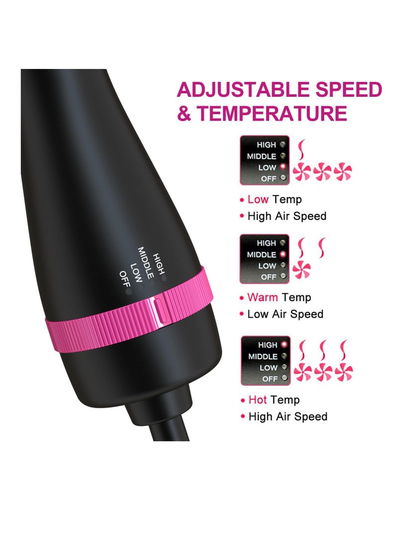 Excefore Hair Dryer Brush, One-Step Blow Dryer Brush for Styling and Frizz Control, Negative Ionic Hot Air Brush Volumizer Ceramic, 4 in 1 Hair Dryer and Styler Volumizer with Negative Ion - Image 3