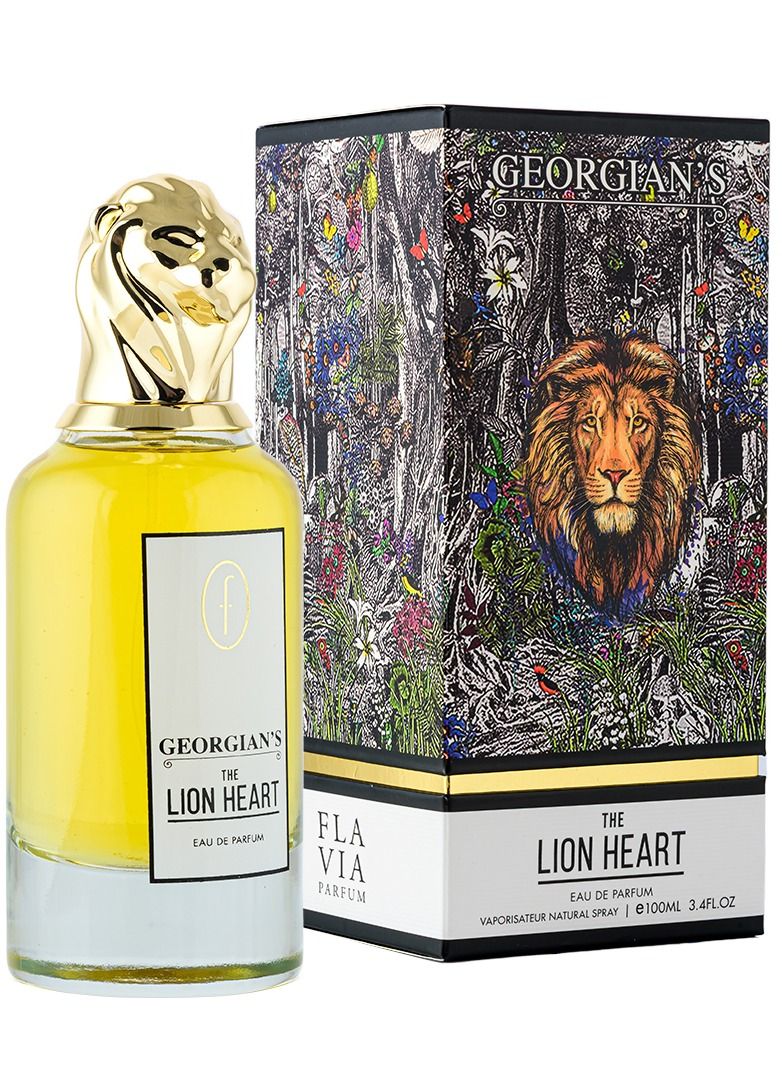 فلافيا Flavia Men Perfumes Georgian's The Lion Heart Eau De Parfum For Men 100ml, Perfume for man - Image 2
