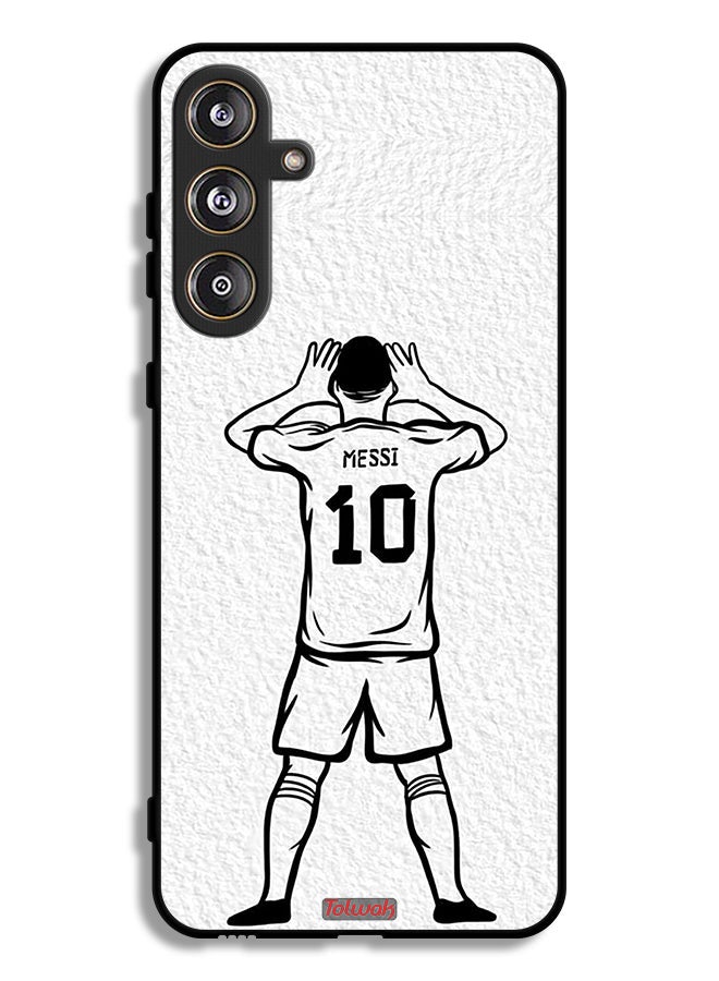 Tolwak Samsung Galaxy F55 5G Protective Case Cover Messi Sketch - Image 1