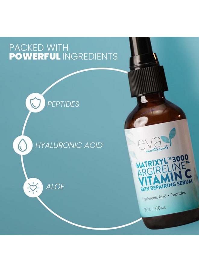 Eva Naturals Matrixyl 3000 Serum Ultimate Peptide Serum For Face Argireline Serum Collagen Face Tightening Antiaging Serum Plumping Serum For A Revitalized Youthful Glow  - Image 4