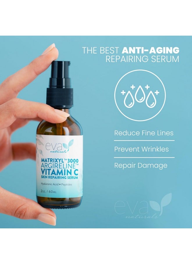 Eva Naturals Matrixyl 3000 Serum Ultimate Peptide Serum For Face Argireline Serum Collagen Face Tightening Antiaging Serum Plumping Serum For A Revitalized Youthful Glow  - Image 5