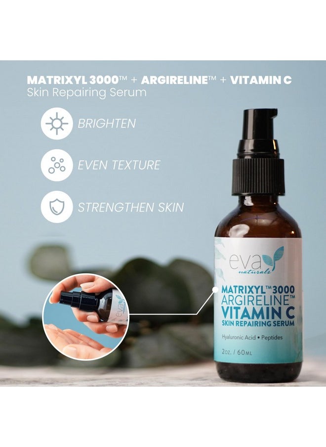 Eva Naturals Matrixyl 3000 Serum Ultimate Peptide Serum For Face Argireline Serum Collagen Face Tightening Antiaging Serum Plumping Serum For A Revitalized Youthful Glow  - Image 3