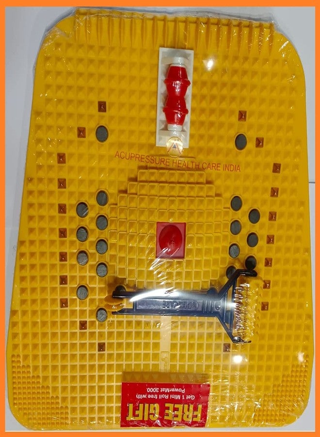 ACi Acupressure Power Mat with Magnets and Pyramids for Pain Relief Foot Mat - 3000 With Free Mini Roll - Image 5