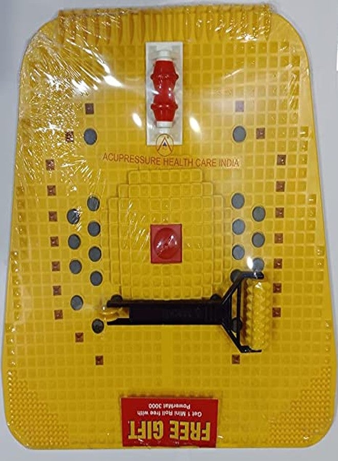 ACi Acupressure Power Mat with Magnets and Pyramids for Pain Relief Foot Mat - 3000 With Free Mini Roll - Image 1