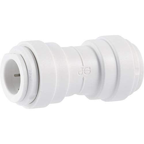 John Guest Speedfit 38 Inch OD Union Straight Connector Push to Connect Plastic Plumbing Fitting PP0412WP