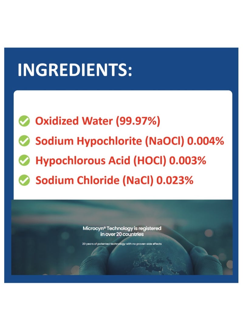 Dermacyn Wound Care Solution 500 mL - A super oxidized solution for moistening, cleaning and debriding wounds - Ready to use, pH Neutral, Non-irritating - Image 5