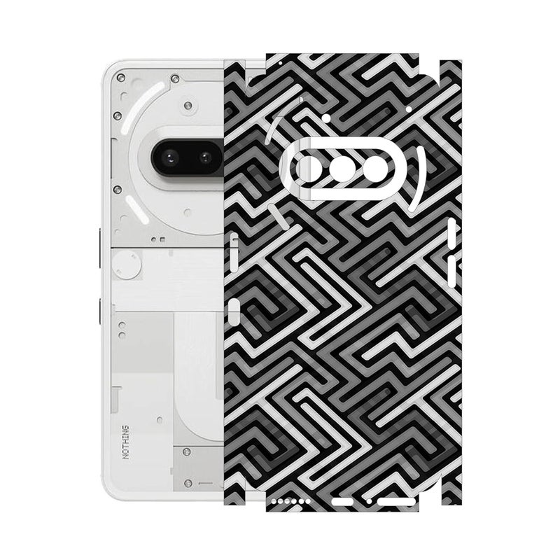 90STETHIX ملصق جلد الهاتف المحمول | متوافق مع هاتف ناثينغ 3A | مقاوم للخدوش بلمسة نهائية غير لامعة | تغطية كاملة لجميع الجوانب وحماية الكاميرا (تصميم-1) (120) - Image 1