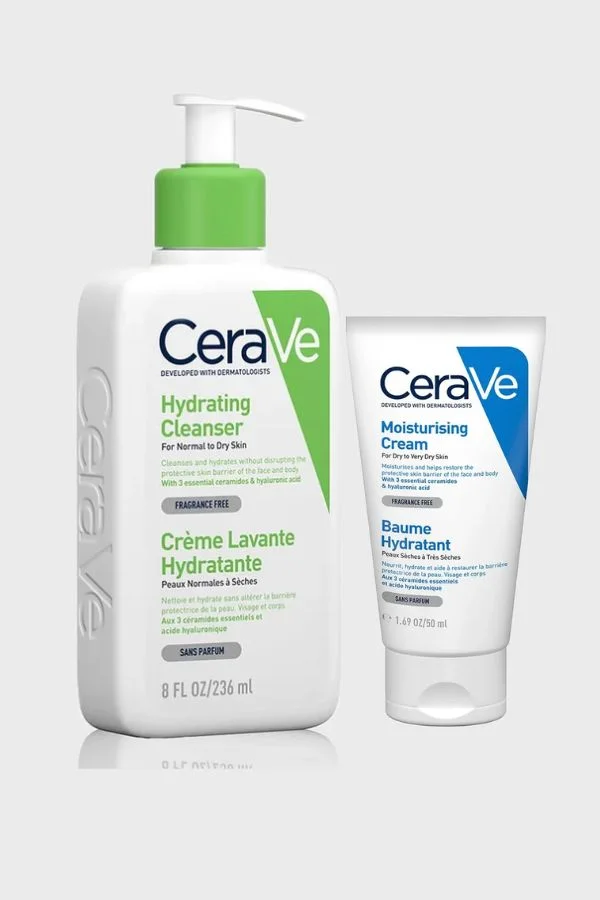 سيرا في Oil Control Cleanser & Moisturiser Cream Bundle