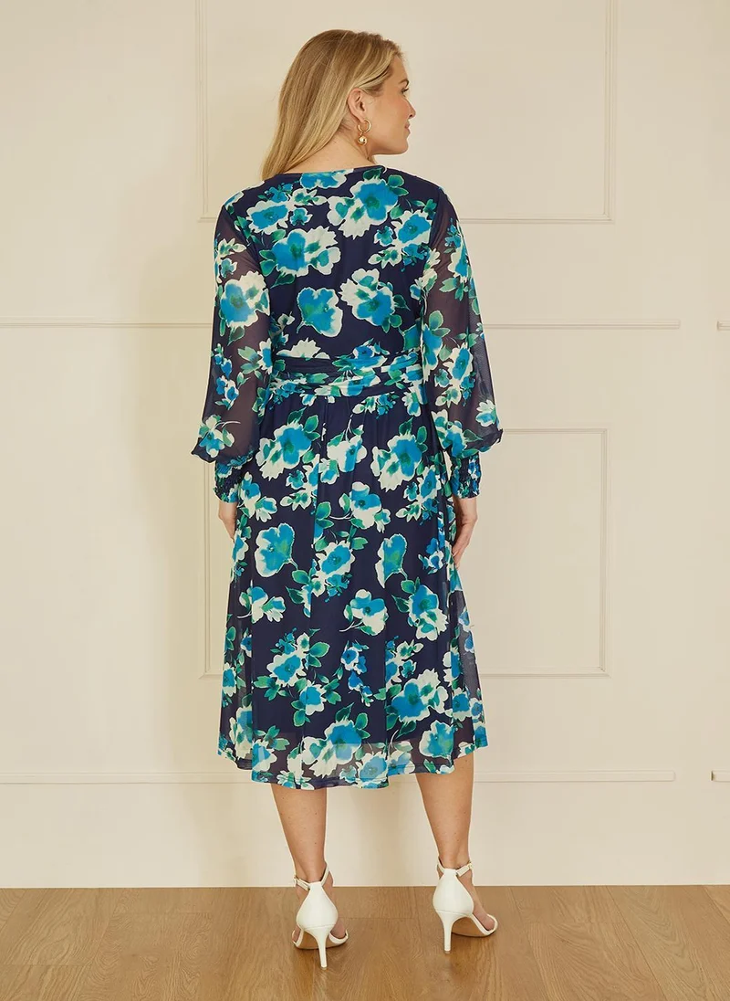Yumi Floral Chiffon Dress