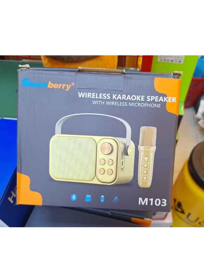 Mini Karaoke Machine with Wireless Microphone Set Mini Karaoke Machine for Kids and Adults Portable Handheld Microphone and Speaker Set