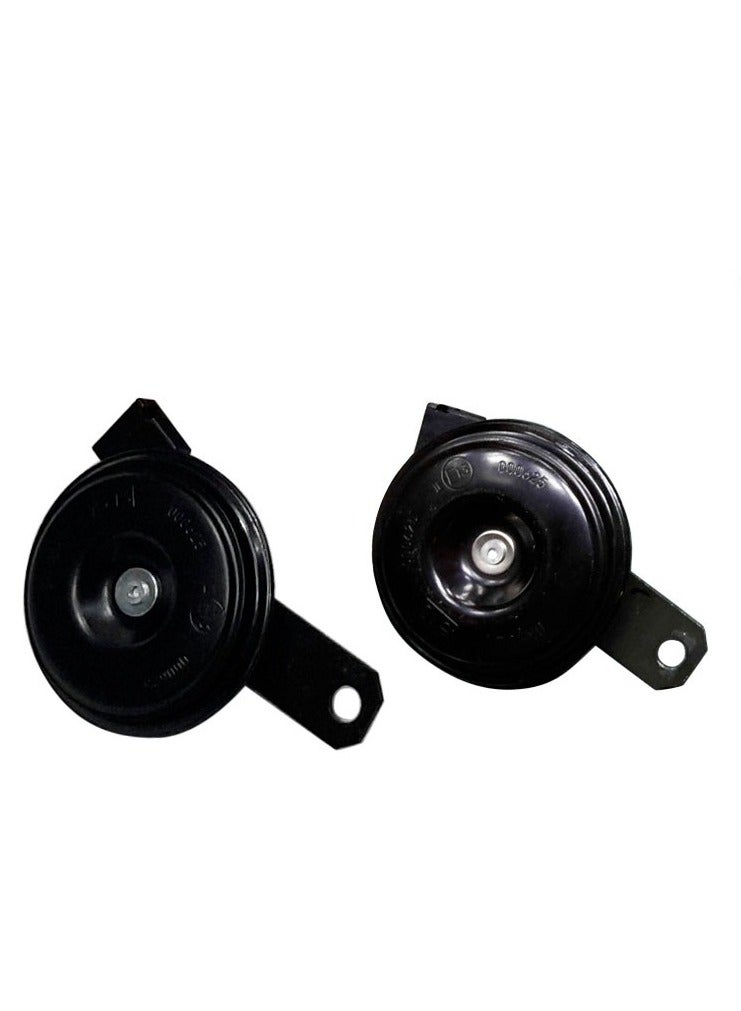 Al Khateeb Universal Car Disc Horn 71Mm Diameter 12V High Tone & Low Tone Set With Copper Coil 