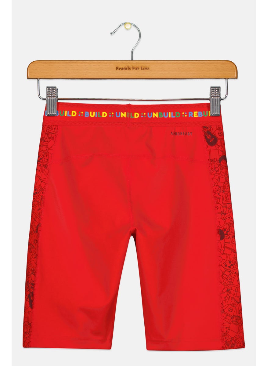 Adidas Adidas x LEGO Kids Boy Sport Fit Training Short, Red  - Image 1