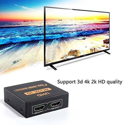 MICROWARE UHD 3D 4Kx2K Full HD 1080p HDMI Splitter 1X2 Port Hub Repeater Amplifier - Image 5