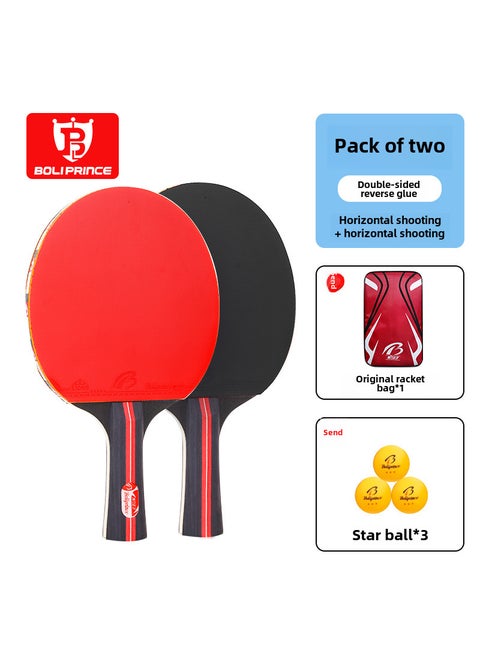 Pro King Ping Pong Paddle Set for Beginners Horizontal racket suit