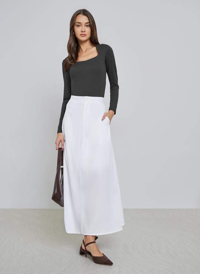 ستايلي تنورة طويلة بحافة واسعة - Image 1